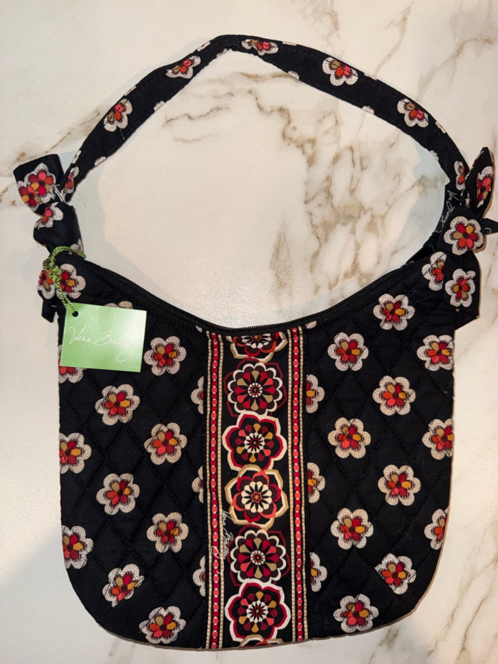 Vera Bradley Olivia Crossbody Bag Pirouette Black Floral NWT Retired print